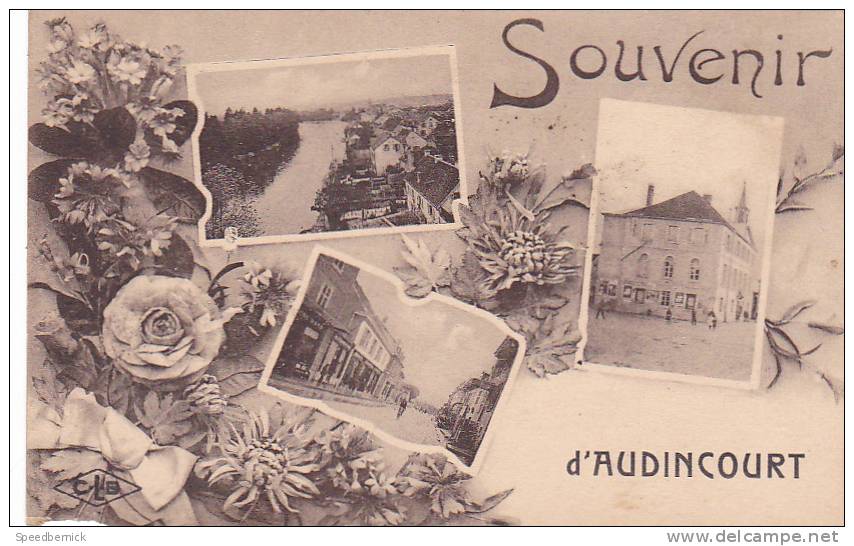 18940 AUDINCOURT Souvenir D'audincourt ( Carte Multivues )  .CLB Lardier Besançon - Autres & Non Classés