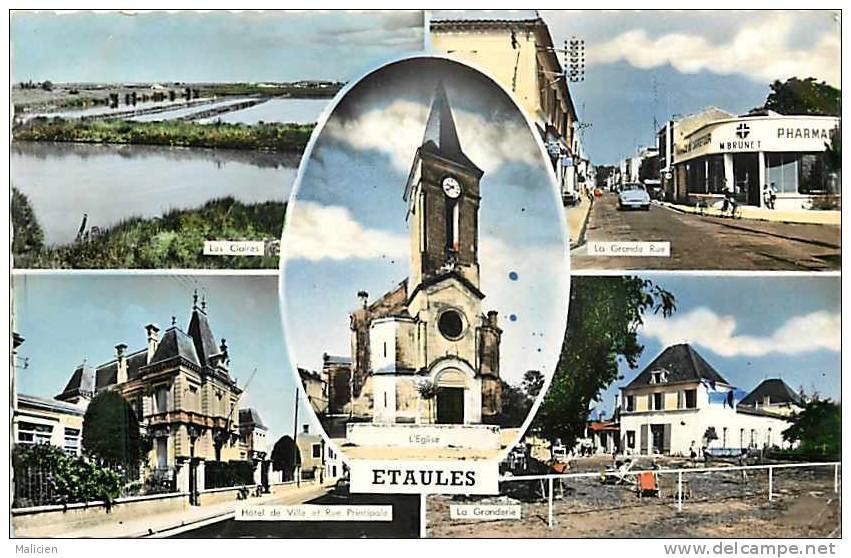 Charente Maritime - Ref D957- Etaules - Carte Multivues    -carte Bon Etat - - Autres & Non Classés