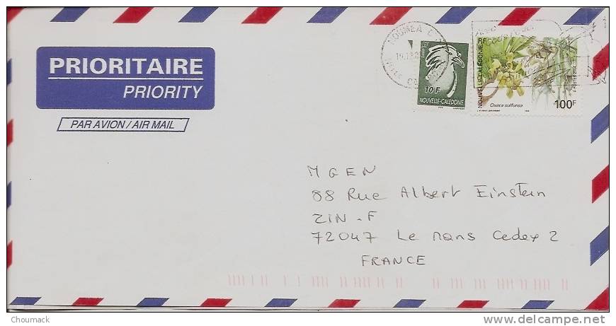 LETTRE NOUVELLE CALEDONIE Oblitération Nouméa 2005 - Storia Postale