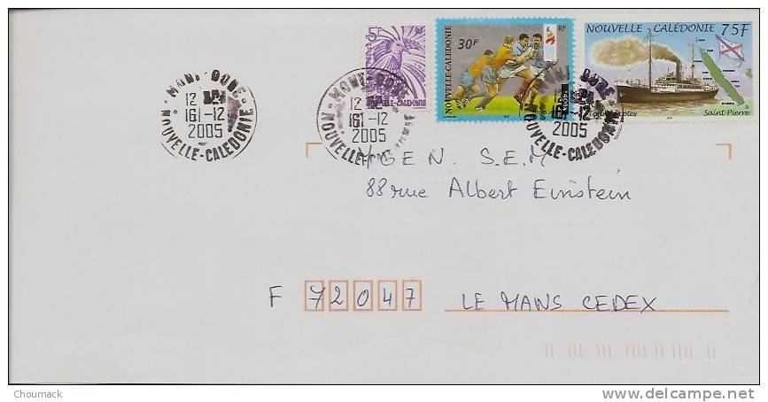 LETTRE NOUVELLE CALEDONIE Oblitération Mont Doré  2005 - Briefe U. Dokumente