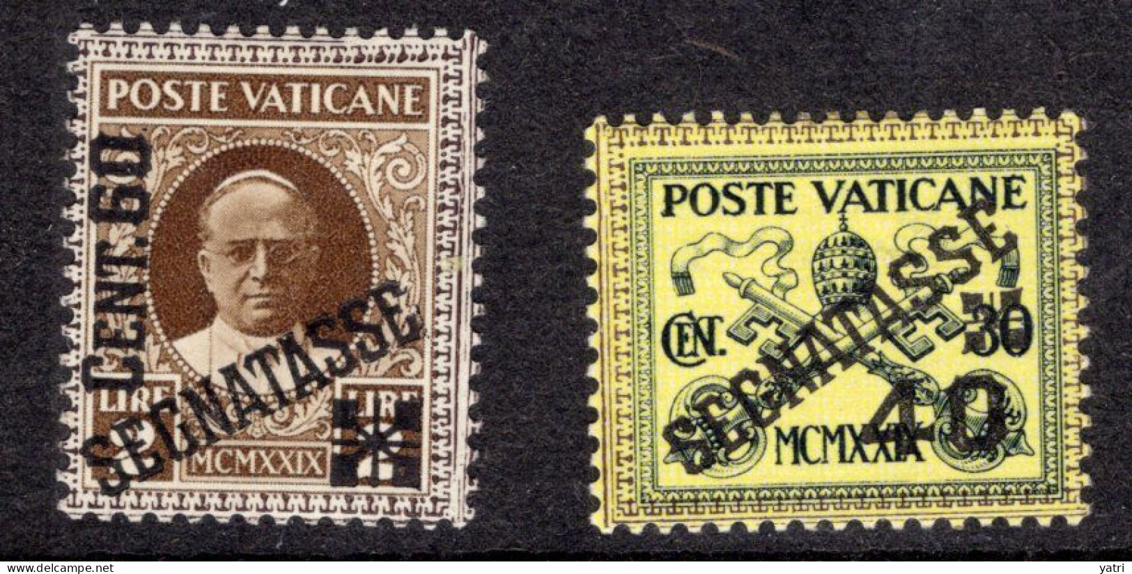 Vaticano - 1931 - Segnatasse - 60 Cent. E 40 Cent. * MH - Portomarken