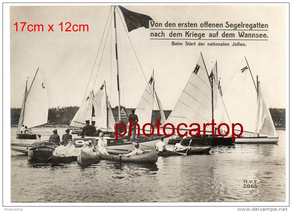 Ersten SEGELREGATTEN Nach 1WK.-WANNSEE-KANU-BOOTE-SCHIFFE-MODE-BERLIN-SPORT - Wannsee