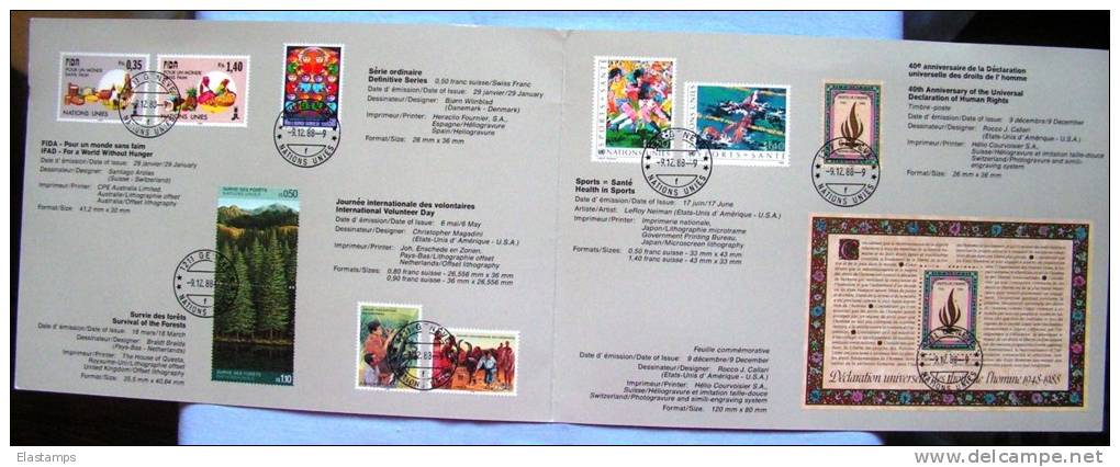 ==UNO Genf  Karnet 1988 - Booklets