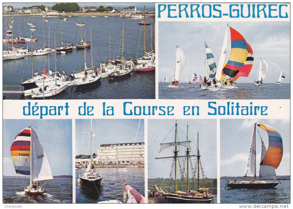 Perros-Guirec - Le Bassin à Flot Et Le Départ De La Course En Solitaire - Voile - Bateau - Perros-Guirec