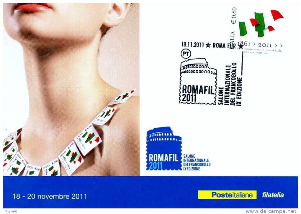 2011 Cartolina Romafil 2011 - Annullo Del 18.11.2011 - Betogingen