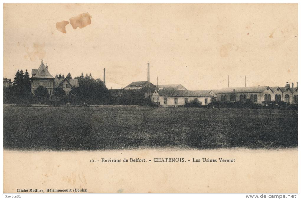CPA (90)  CHATENOIS  /  Les Usines Vermot  -  Environs De Belfort  - - Châtenois-les-Forges