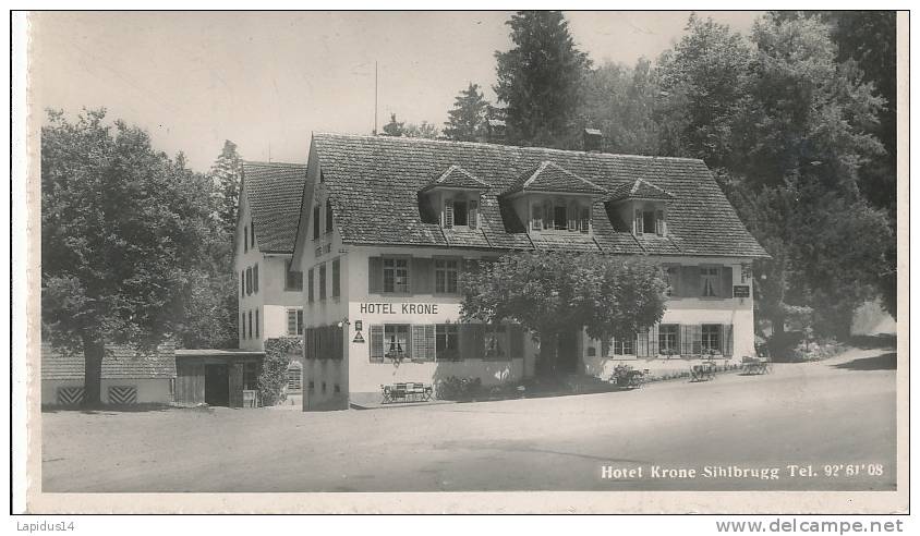 CC 292 /  CPA SUISSE  - HOTEL KRONE SIHIBRUGG - Brugg