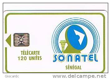 SENEGAL  - SONATEL  (CHIP) -  LOGO 120 UNITS  (SILVER CHIP)            - USED  -  RIF. 841 - Senegal