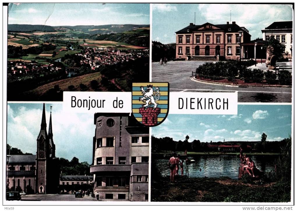 204. Bonjour De Diekirch. Multivues. Messageries Paul Kraus, Luxembourg. 1963. - Diekirch