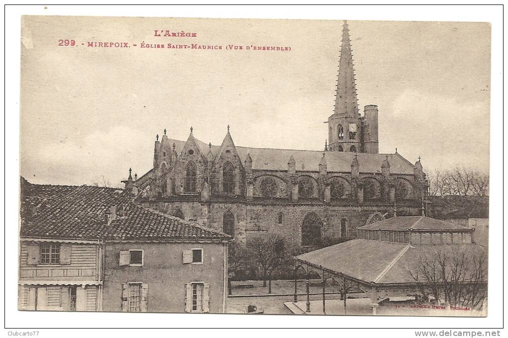 Mirepoix (09). L´église Saint-Maurice En 1929. - Mirepoix