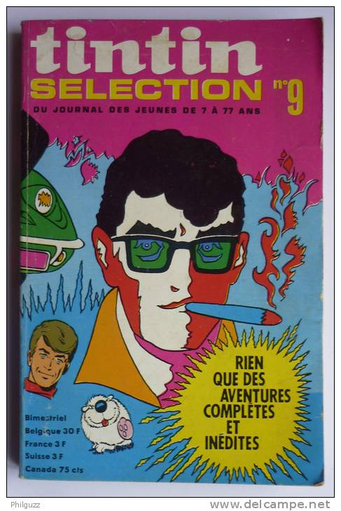 TINTIN SELECTION N°9 (1) COUVERTURE MAGELAN DAN COOPER  JARI ROBIN  RIC HOCHET - Tintin