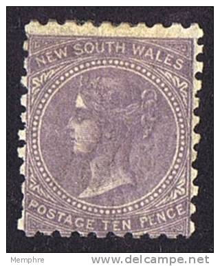 NSW  10 Pence  Perf 11 X 10   Hinged  SG 206b - Mint Stamps