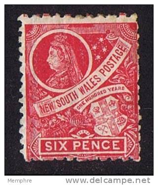NSW  Queen Victoria And Arms Of Colony  6 Pence   Perf 11 X 12 Wmk   NSW And Crown  Hinged  SG 256 - Mint Stamps