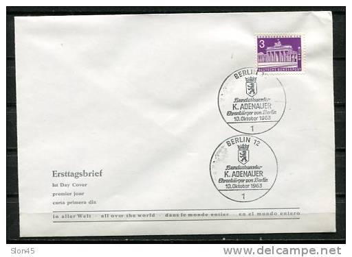 Germany/Berlin 1963 Cover Special Cancel (Ersttagsbrief) - Covers & Documents