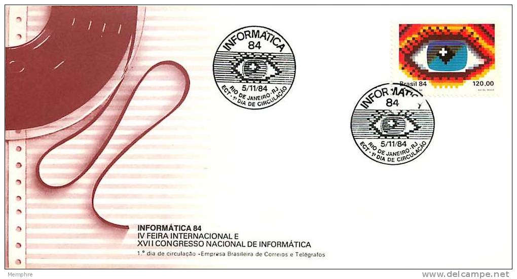 BRÉSIL  FDC 1984   INFORMATICA 84 - FDC