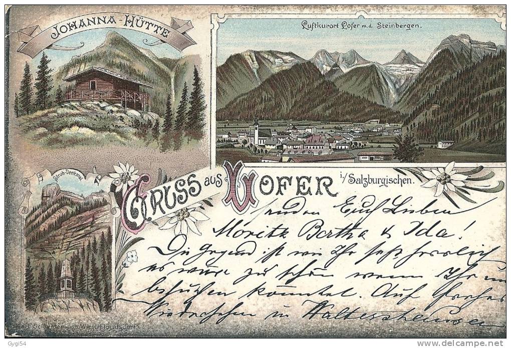 GRUSS AUS  LOFER        CPA    16/07/1896 - Altri & Non Classificati