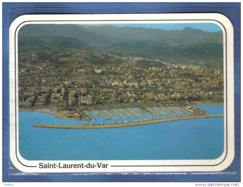 Carte Postale 06. Saint-Laurent-du-Var  Vue D'avion Trés Beau Plan - Saint-Laurent-du-Var