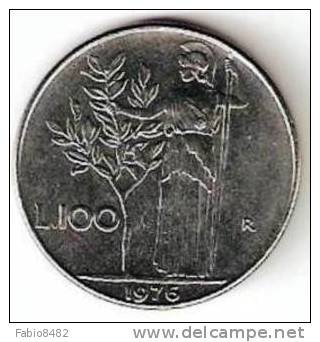 Italia - Italie - Italy - Italien 100 Lire Lit Minerva 1976 VF Moneta - Coin - Monnaie - Moneda - 100 Liras