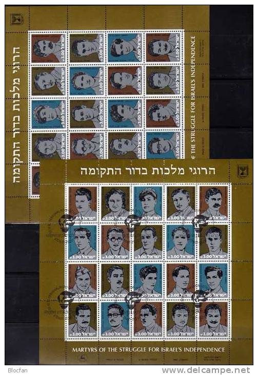 Märtyrer 1982 Historie Israel 897/16 KB ** Plus O 14€ Gedenken An Unabhängigkeits-Kriege History People Sheetlet Of Asia - Hojas Y Bloques