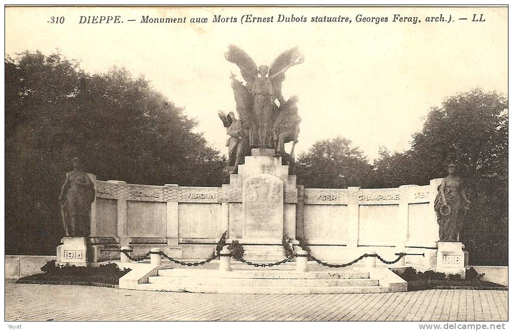 CPA -  DIEPPE - Seine-Maritime - MONUMENT AUX MORTS - Kriegerdenkmal