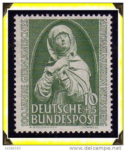 Religion   -  1952  -    TP**  N°38  -  Madone De Nuremberg    -   RFA/BRD  -  Allemagne - Nuevos