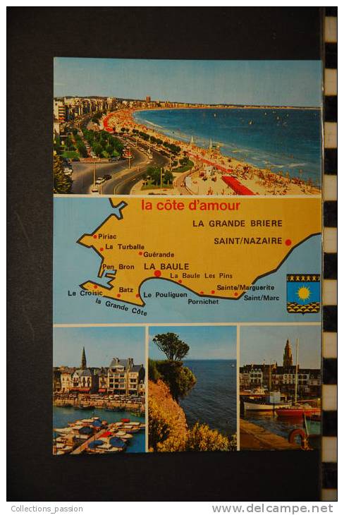 CP, CARTE GEOGRAPHIQUE LA COTE D´AMOUR - Carte Geografiche