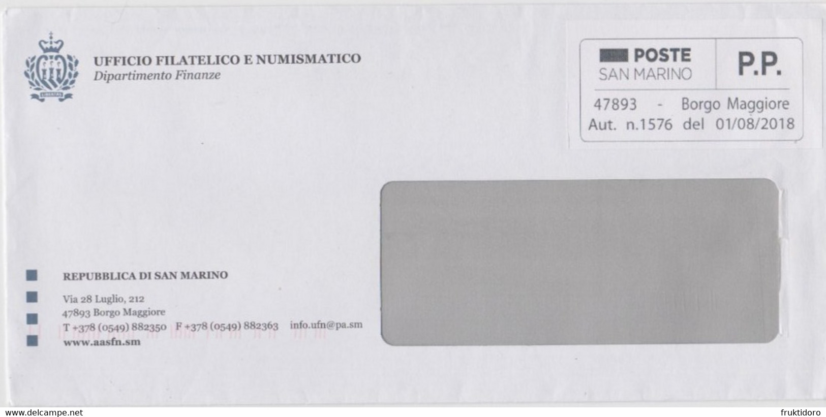 San Marino Envelopes Port Payé Circulated - Errors, Freaks & Oddities (EFO)