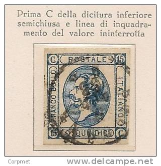 ITALY - ITALIA - 1863  - Yvert # 11a - 1a Tirage - Vittorio Emanuele II  - USED - Neufs