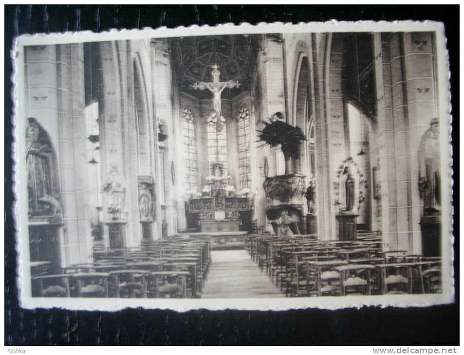 ZOERSEL - Kerk - Binnenzicht - 1952 -  Verzonden -  Envoyée -  Lot 125 - Zoersel