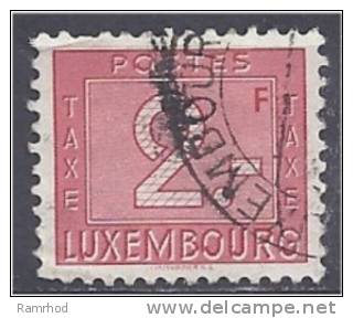 LUXEMBOURG 1946 Postage Due - 2f. Red FU - Portomarken