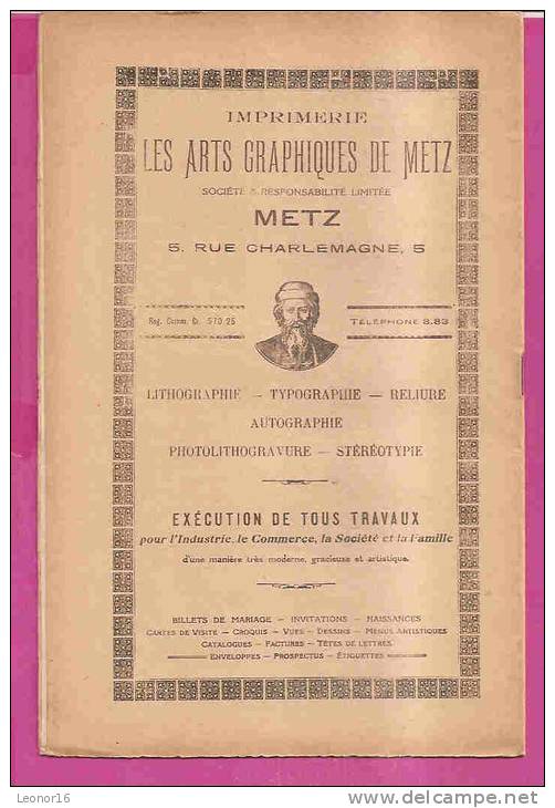 LES CAHIERS LORRAINS N°6 - JUIN 1928 - MEMOIRES Sur **UNE GESTE MESSINE ( LA CHANSON DE ST LIVIER )  *MERCURE à ST LOUIS - Lorraine - Vosges