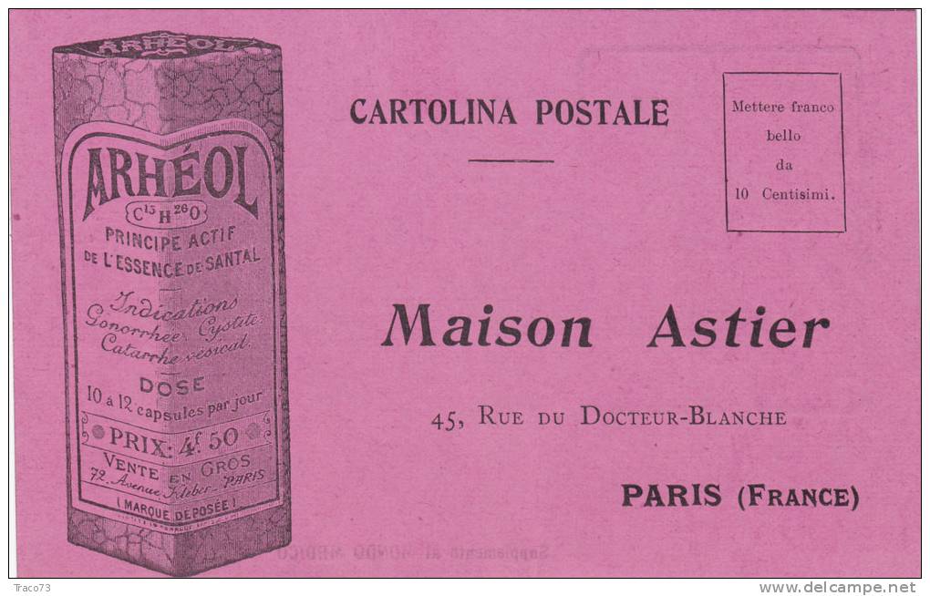 PARIS  -  " Maison Astier " - Buono Sconto - Card  /  Cartolina Pubblicitaria. - Publicité