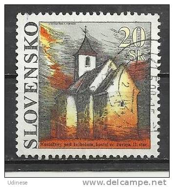 SLOVAKIA 1994 - ST. GEORG CHURCH  -  USED OBLITERE GESTEMPELT USADO - Oblitérés