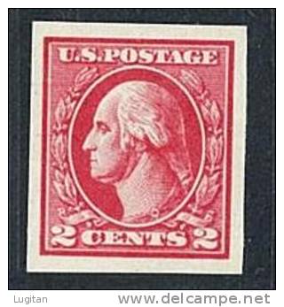 FILATELIA  - STATI UNITI - U.S. Stamp # 533 Unused MNH - 2 Cent Carmine Washington. Imperf. NON DENTELLATO - Neufs
