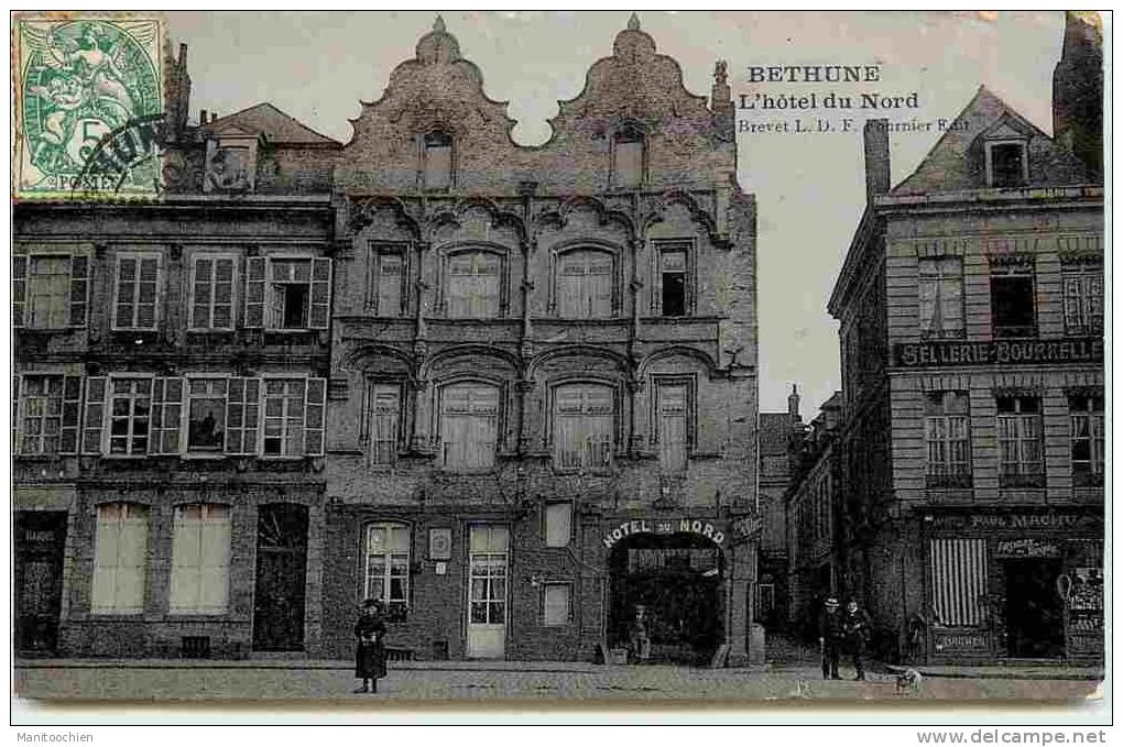 DEP 62 BETHUNE L´HOTEL DU NORD BELLE CARTE - Bethune