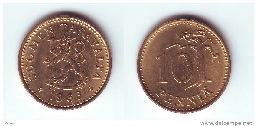 Finland 10 Pennia 1963 - Finland