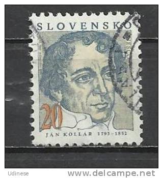 SLOVAKIA 1993 - JAN KOLLAR, WRITER AND POLITICIAN  - USED OBLITERE GESTEMPELT USADO - Used Stamps