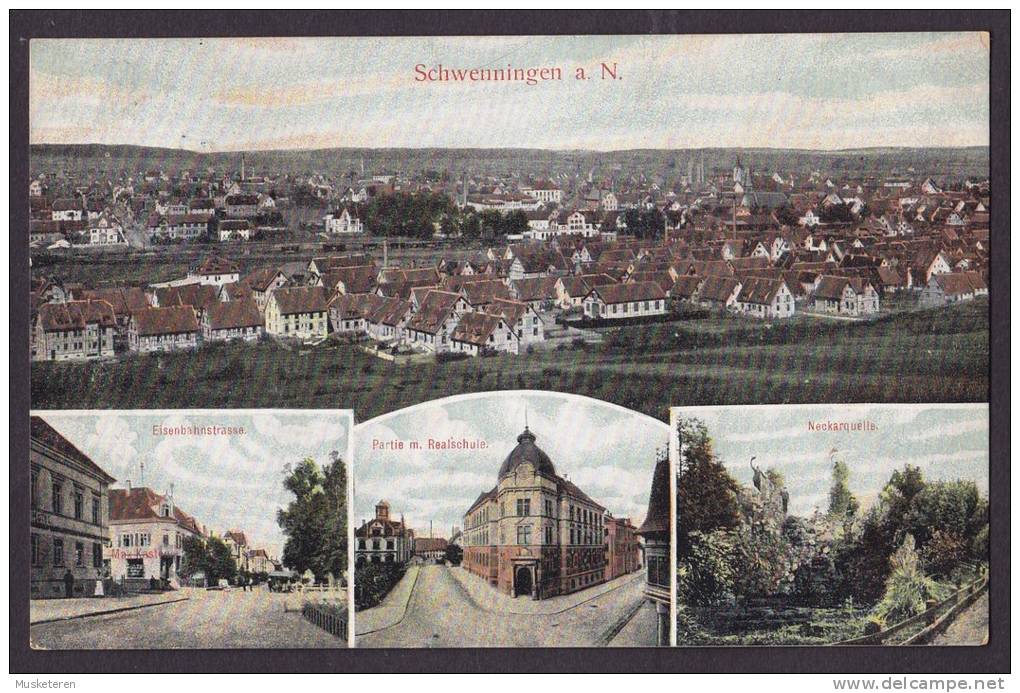 Germany Deutsches Reich PPC Schwenningen A. N. SCHWENNINGEN 1911 (2 Scans) - Villingen - Schwenningen