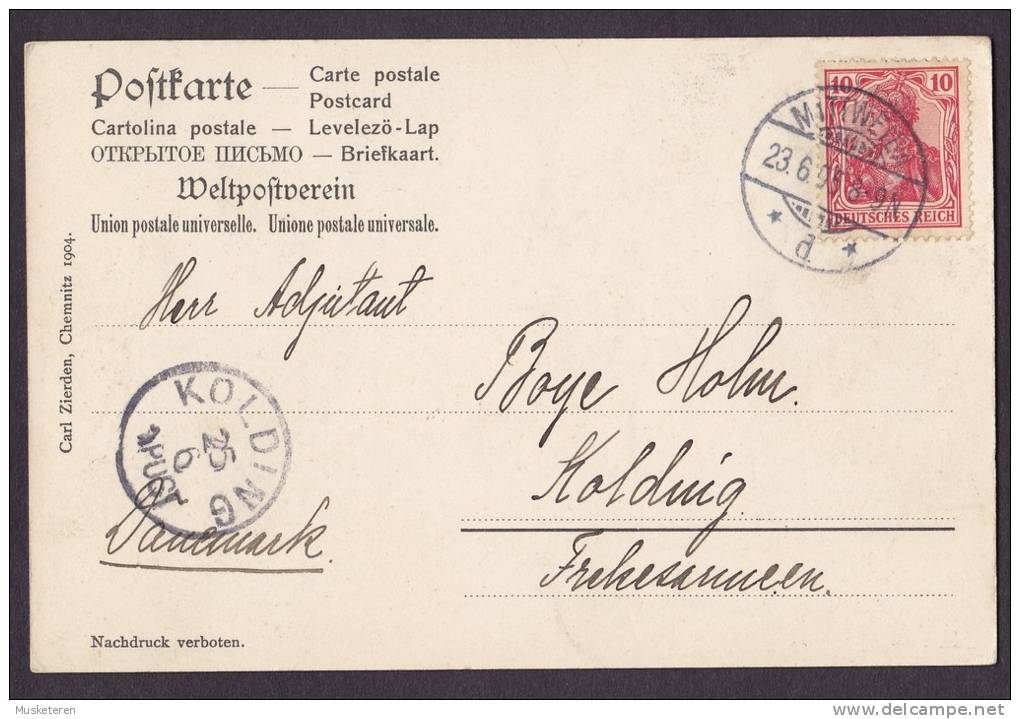 Germany Deutsches Reich PPC Mittweida MITTWEIDA 1905 Simple Backside (2 Scans) - Mittweida