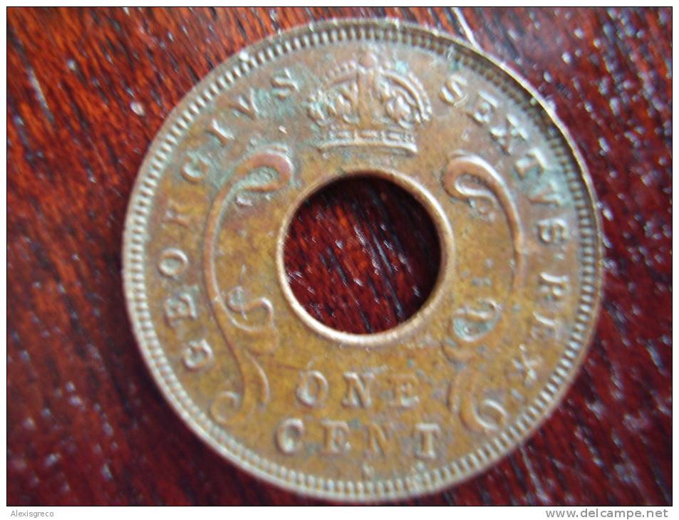 BRITISH EAST AFRICA USED ONE CENT COIN BRONZE Of 1951 KN. - Oost-Afrika & Protectoraat Van Uganda