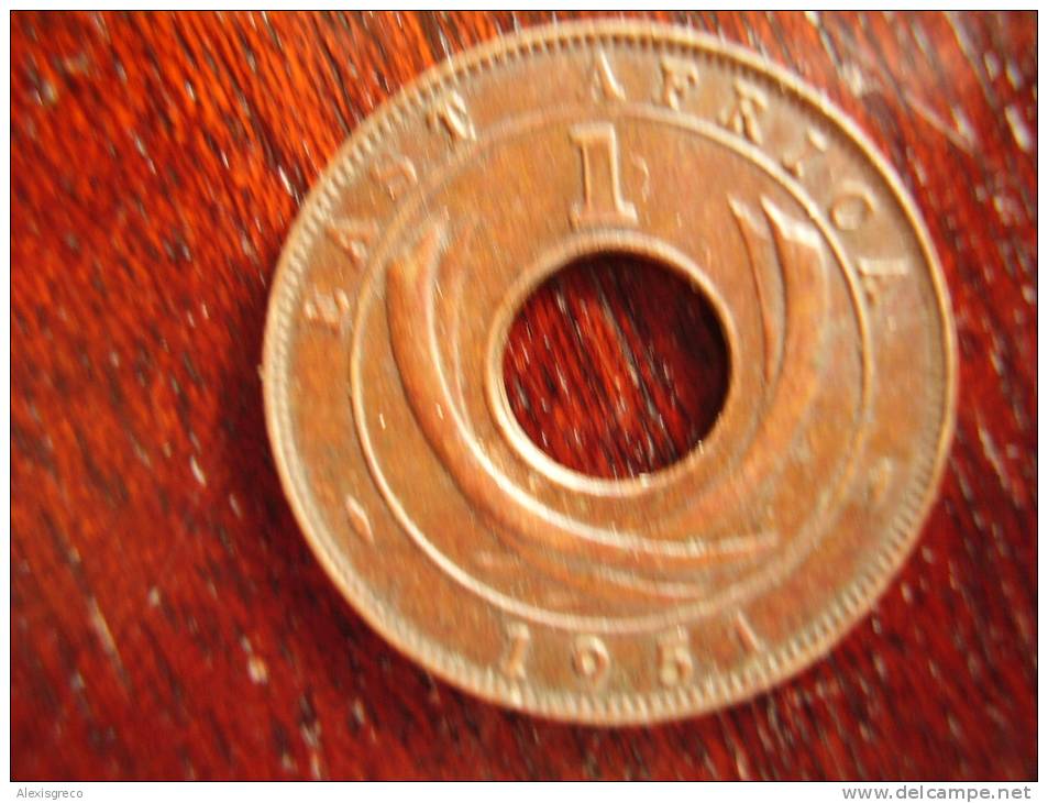 BRITISH EAST AFRICA USED ONE CENT COIN BRONZE Of 1951 KN. - Ostafrika Und Herrschaft Von Uganda