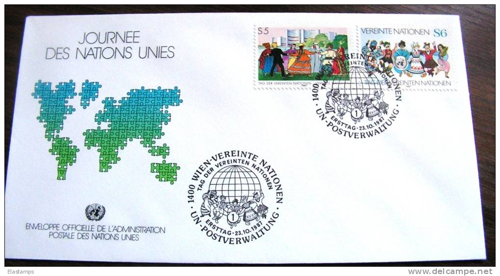 ==UNO WIEN  FDC 1987 - FDC