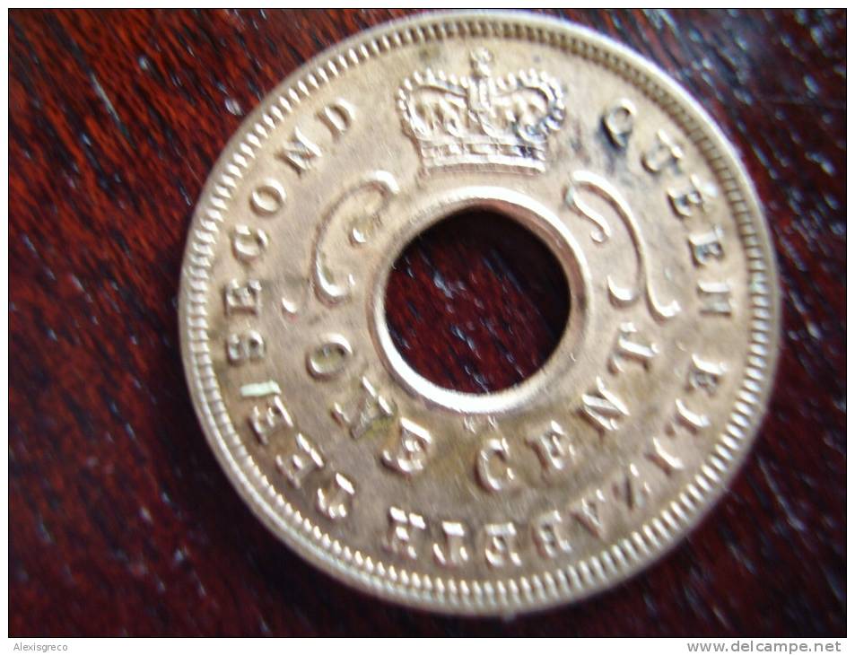 BRITISH EAST AFRICA USED ONE CENT COIN BRONZE Of 1956 KN. - East Africa & Uganda Protectorates