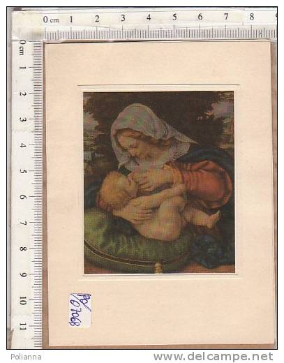 PO0706B# BIGLIETTO PARTECIPAZIONE NASCITA - BEBE' - TORINO 1960 - MADONNA - ALLATTAMENTO - Altri & Non Classificati