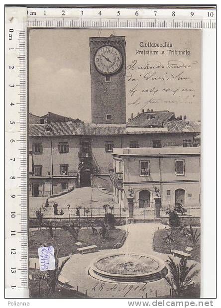 PO0917B# ROMA - CIVITAVECCHIA - PREFETTURA E TRIBUNALE  VG Casale Monferrato 1914 - Civitavecchia