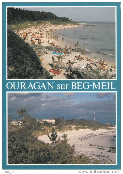 9.4632.  Les Dunes De BEG-MEIL (Aoüt 1987) Et Après L'ouragan De 15 Octobre 1987.Les Dunes Dévastées (état En Mars 1988) - Beg Meil