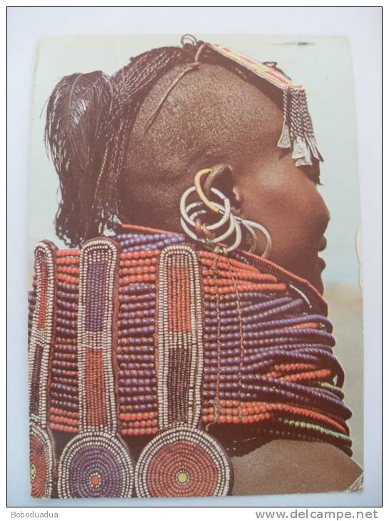 CARTOLINA KENIA TURKANA GIRL - Kenia