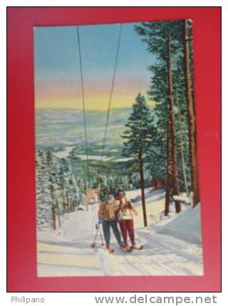 Skiing In New Mexico  Linen------- ----- Ref 353 - Sonstige & Ohne Zuordnung