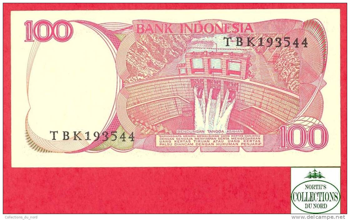 100 Rupiah Indonesia Banknote - 1984 - Paper Money / Billet Indonésie - Indonésie