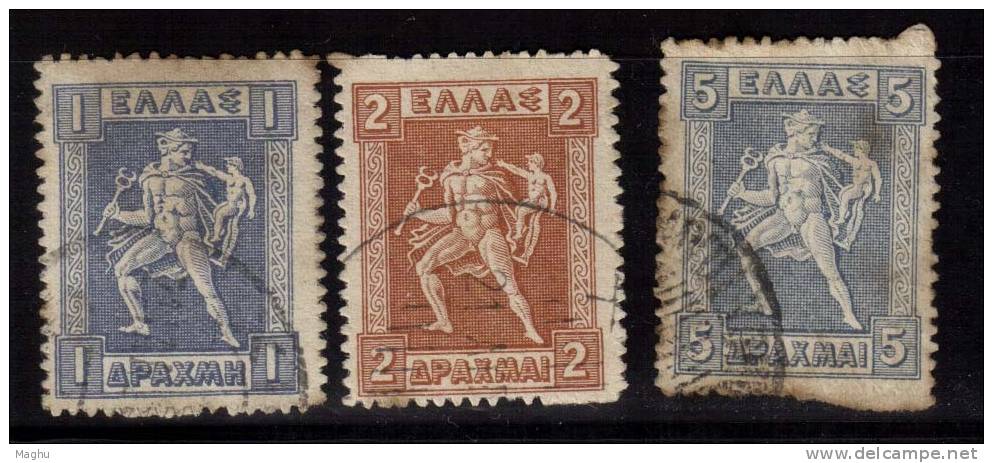 Greece 1911 Used, 1,2,5d - Usados